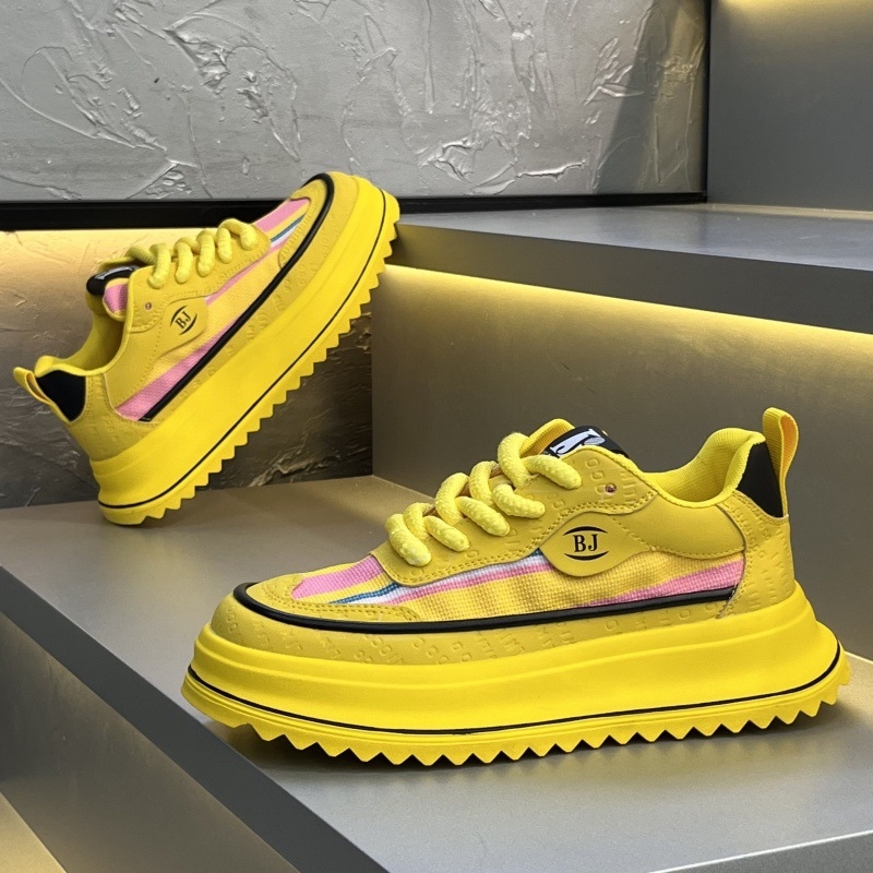 Muške ljetne casual tenisice s gornjim dijelom od kože i tekstila, mekana potplata, dad shoes stil – ljeto 2025