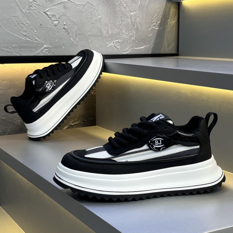 Muške ljetne casual tenisice s gornjim dijelom od kože i tekstila, mekana potplata, dad shoes stil – ljeto 2025