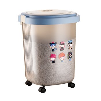 Skladišna posuda za rižu s kotačićima, hermetički zatvorena, otporna na vlagu i insekte, praćenje datuma, kapacitet 10 l i više, ABS plastika