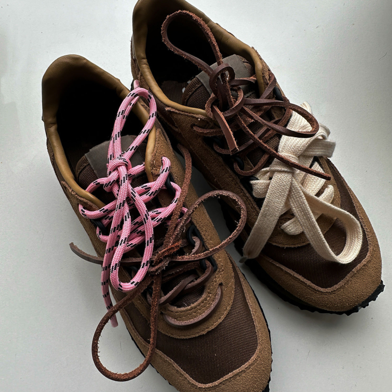 Šnure SHDHWC002 za Miu Samba tenisice, okruglog stila, duljina 100 cm, debljina 0,5 cm, pogodne za tenisice i casual cipele.