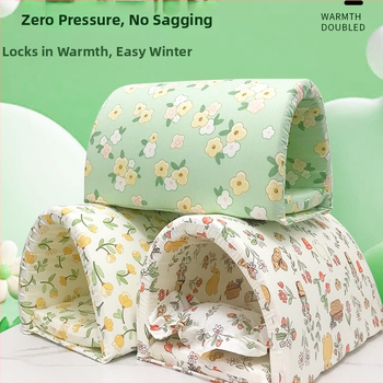 Zajčje gnijezdo s debelim toplim tunelom od pamuka – sladak uzorak, materijal: svileno cvijeće, gnijezdo za kućne ljubimce