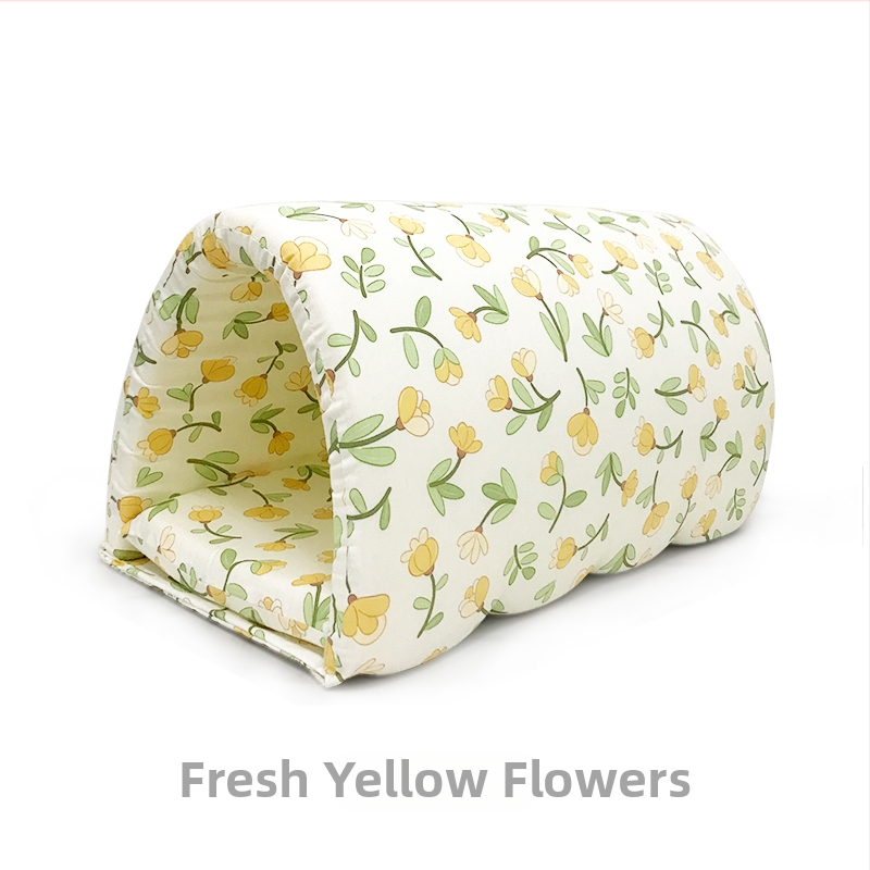 Zajčje gnijezdo s debelim toplim tunelom od pamuka – sladak uzorak, materijal: svileno cvijeće, gnijezdo za kućne ljubimce