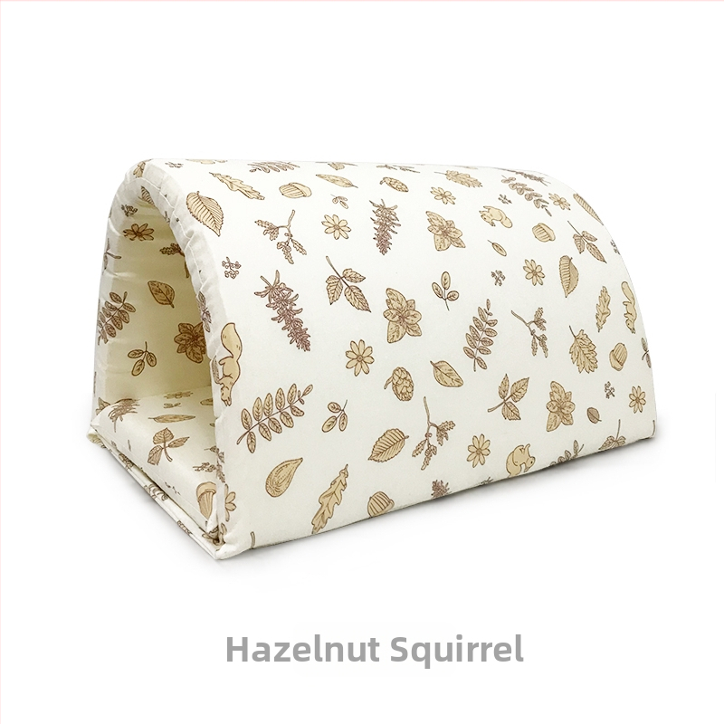 Zajčje gnijezdo s debelim toplim tunelom od pamuka – sladak uzorak, materijal: svileno cvijeće, gnijezdo za kućne ljubimce