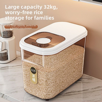Kutija za skladištenje riže, zatvorena, otporna na vlagu, repelent protiv insekata, kapacitet 10 L, PP plast