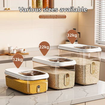 Kutija za skladištenje riže, zatvorena, otporna na vlagu, repelent protiv insekata, kapacitet 10 L, PP plast