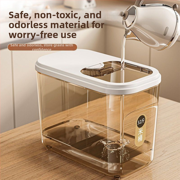 Kutija za skladištenje riže, zatvorena, otporna na vlagu, repelent protiv insekata, kapacitet 10 L, PP plast