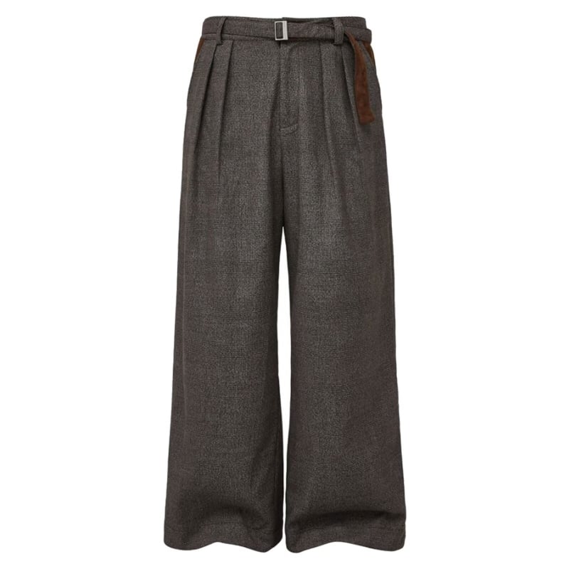 Široke hlače s detaljem zatvarača, pamuk–poliesterska smjesa, 100% poliester, duljina do poda