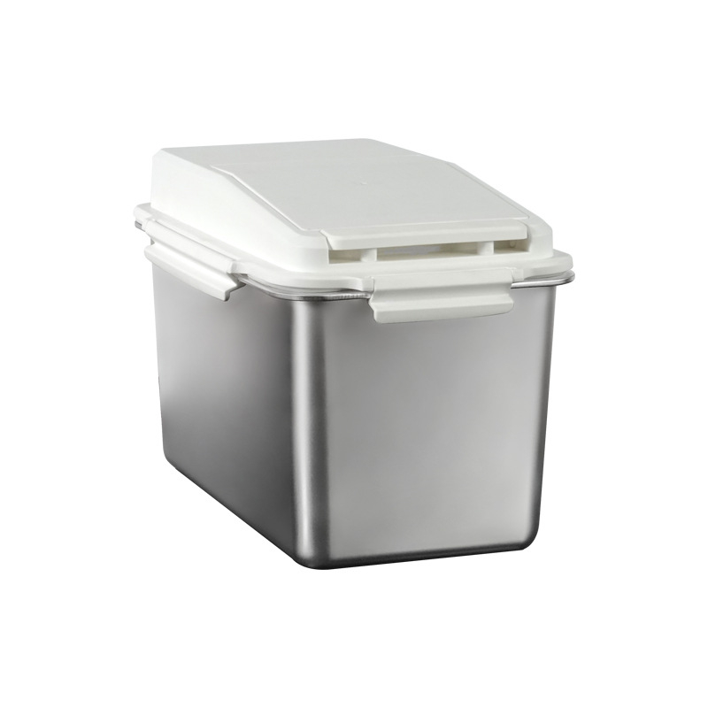 Kutija za skladištenje riže; 304 nehrđajući čelik; otporan na vlagu; zaštita od štetnika (Zapremina 9–10 L)