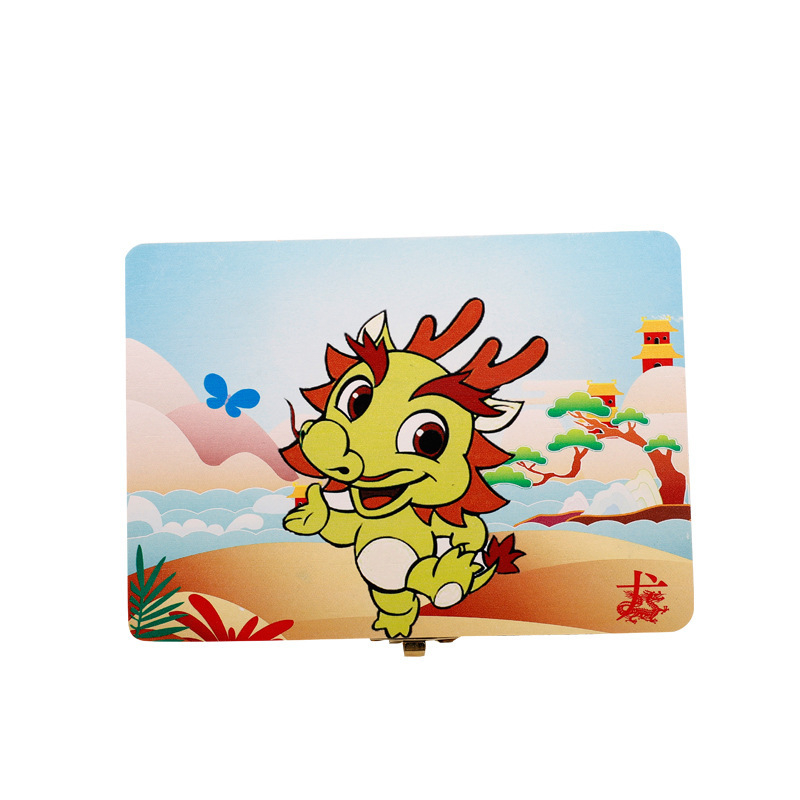 Drevena kutija za uspomene na zube i kosu djeteta – porijeklo Shandong, za djecu 4–6 godina, za dječake i djevojčice