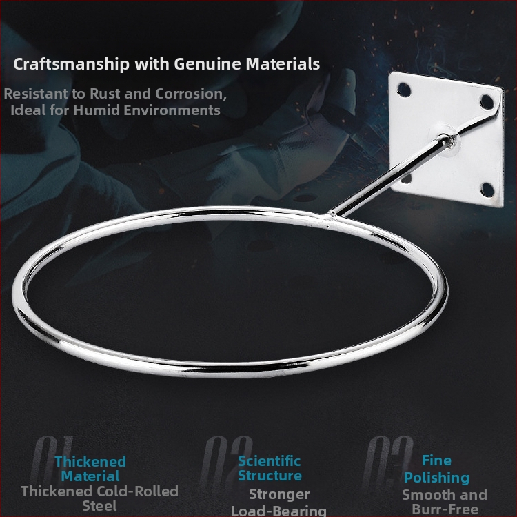 Nástenný kovový držiak na lopty, s jedným háčikom, moderný minimalistický štýl, nosnosť 5 kg, vhodný pre basketbalové a futbalové lopty