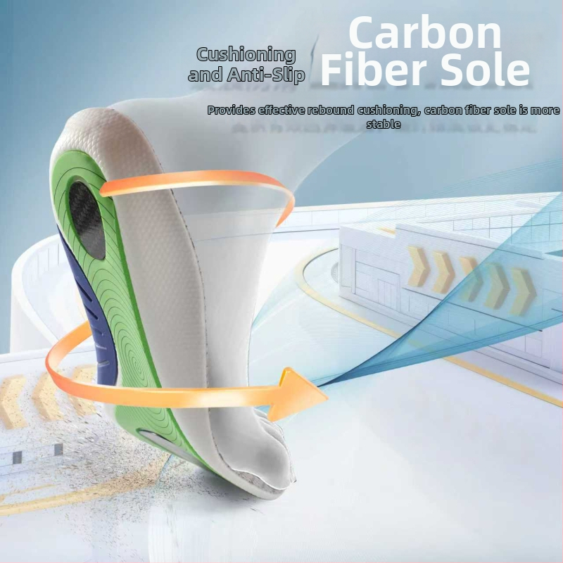 Whale uložak: ortopedni cijeli uložak s PU amortizatorom, TPU potpora luka i karbonska pločica, prozračan, antibakterijski, upija znoj, za sportsku obuću i košarku