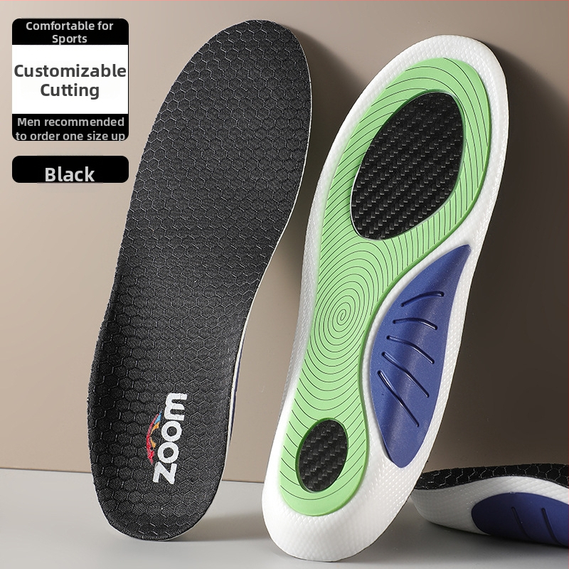 Whale uložak: ortopedni cijeli uložak s PU amortizatorom, TPU potpora luka i karbonska pločica, prozračan, antibakterijski, upija znoj, za sportsku obuću i košarku