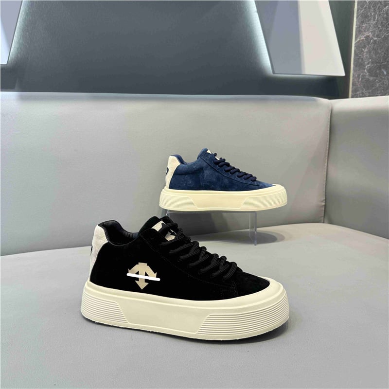 Muške tenisice s kožnim gornjim dijelom, nizak profil, vezanje, lagane za tenis