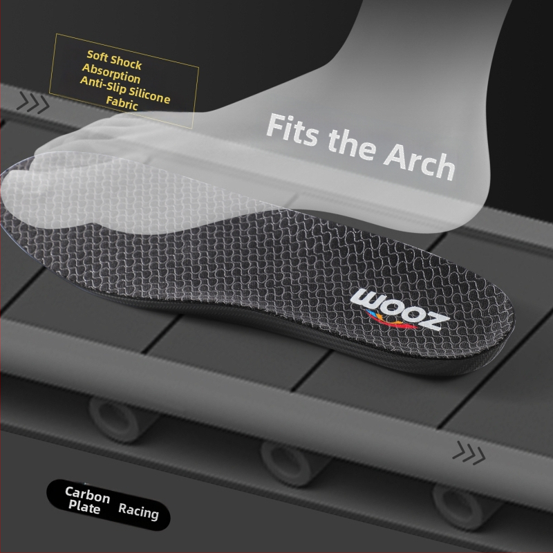 Bežačka uložak s karbonskom pločom i TPU okvirom – ortopedni cijeli uložak, model 5207-2, pogodna za tenisice, čizme, casual i radnu obuću