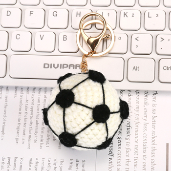 Kljucni privjesak za prtljagu, kukičanje, poliesterska tvar, uzorak Krst/Krona/Rimske brojke, originalni dizajn, izdanje Zima 2024