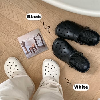 Sandale EVA pentru femei, cu spate deschis, antiderapante, respirante, talpă de 5 cm