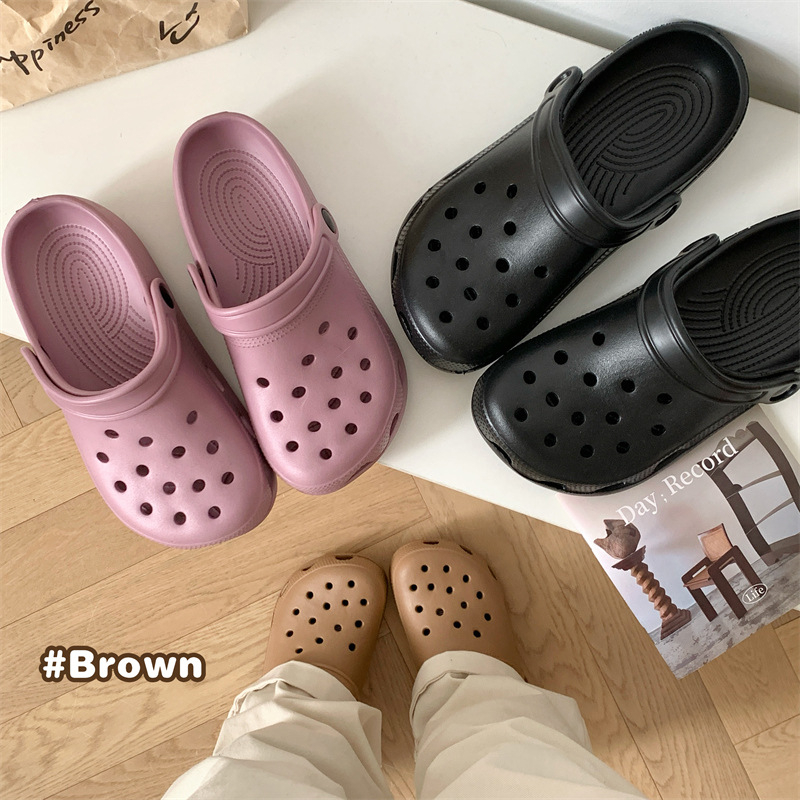 Sandale EVA pentru femei, cu spate deschis, antiderapante, respirante, talpă de 5 cm