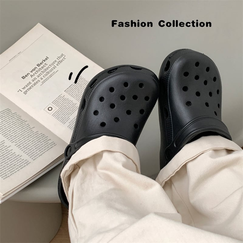 Sandale EVA pentru femei, cu spate deschis, antiderapante, respirante, talpă de 5 cm