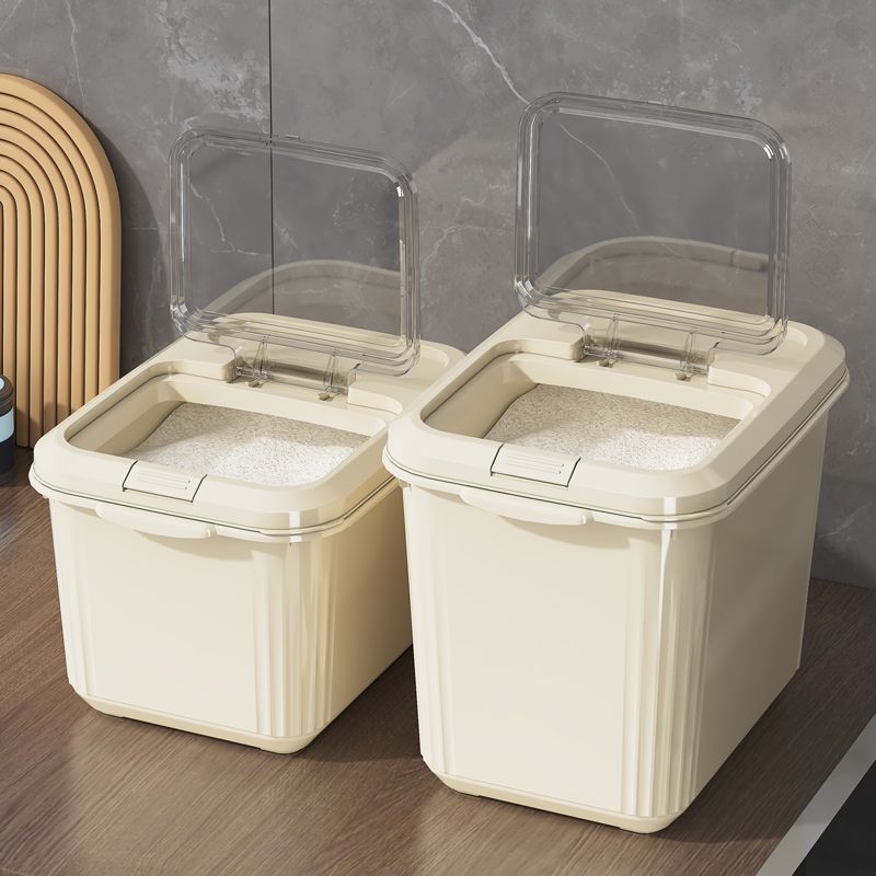 Metalni spremnik za skladištenje riže i žitarica – zatvoren, otporan na insekte i vlagu, jednostavan moderan stil, marke Yuan Jia Ju, model 775133456696