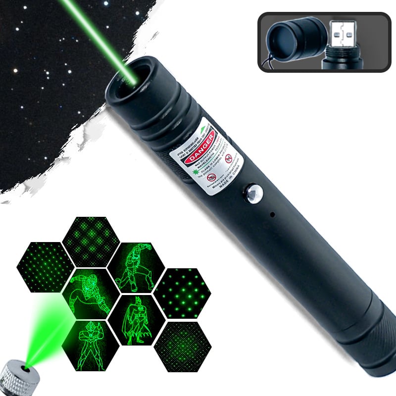 Laserska olovka USB punjiva, dugi domet, kućište od aluminijske legure, mogućnost tiskanja logotipa