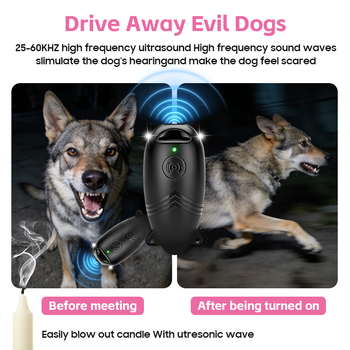 Ultrahangos ugatásriasztó kutyáknak – Hordozható kiképző eszköz kutyáknak, ABS, WINYI