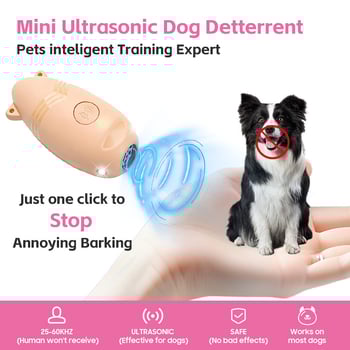 Ultrahangos ugatásriasztó kutyáknak – Hordozható kiképző eszköz kutyáknak, ABS, WINYI
