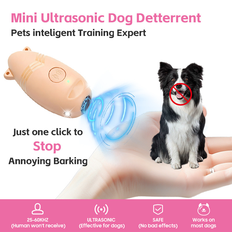 Ultrahangos ugatásriasztó kutyáknak – Hordozható kiképző eszköz kutyáknak, ABS, WINYI
