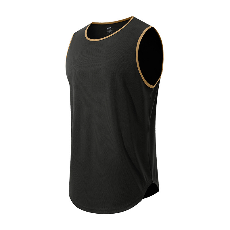 Мъжки спортен потник за бягане – бързосъхнещ, дишащ, 100% полиестер, без ръкави, за лято и пролет