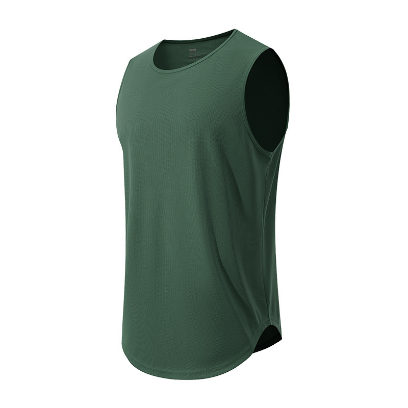 Мъжки спортен потник за бягане – бързосъхнещ, дишащ, 100% полиестер, без ръкави, за лято и пролет