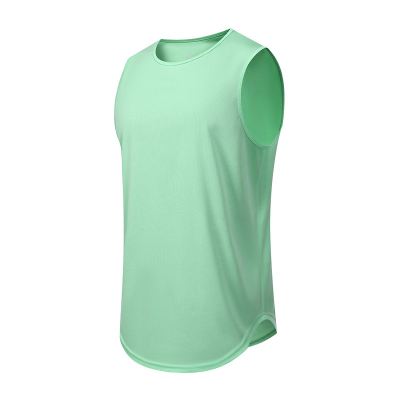 Мъжки спортен потник за бягане – бързосъхнещ, дишащ, 100% полиестер, без ръкави, за лято и пролет