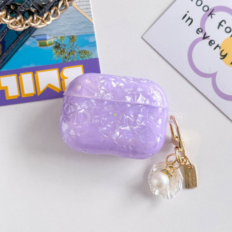 AirPods 3 TPU zaštitna maska s uzorkom kućišta i lančićem s biserom, Apple kompatibilan, ugravirano