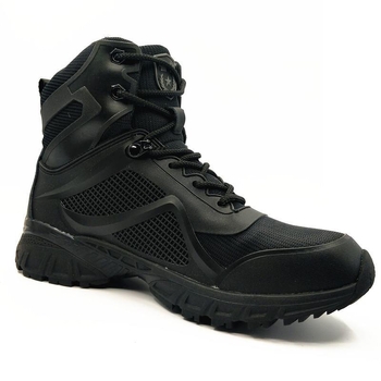 Ghete tactice pentru outdoor - înălțime mare, piele naturală, talpă Vibram, talpă intermediară EVA, interior AirTech, anti-derapare, absorbție șocuri