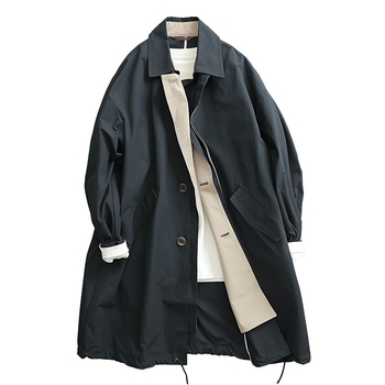 Palton - tineresc, croială lejeră, guler rever, închidere cu nasturi la un rând, țesătură subțire, modal cu păr de iepure, toamna 2024