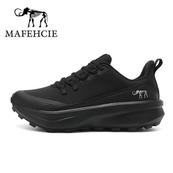 Pantofi de drumeție unisex, impermeabili, izolați, talpă aderentă, exterior din piele și textile