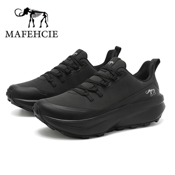 Pantofi de drumeție unisex, impermeabili, izolați, talpă aderentă, exterior din piele și textile