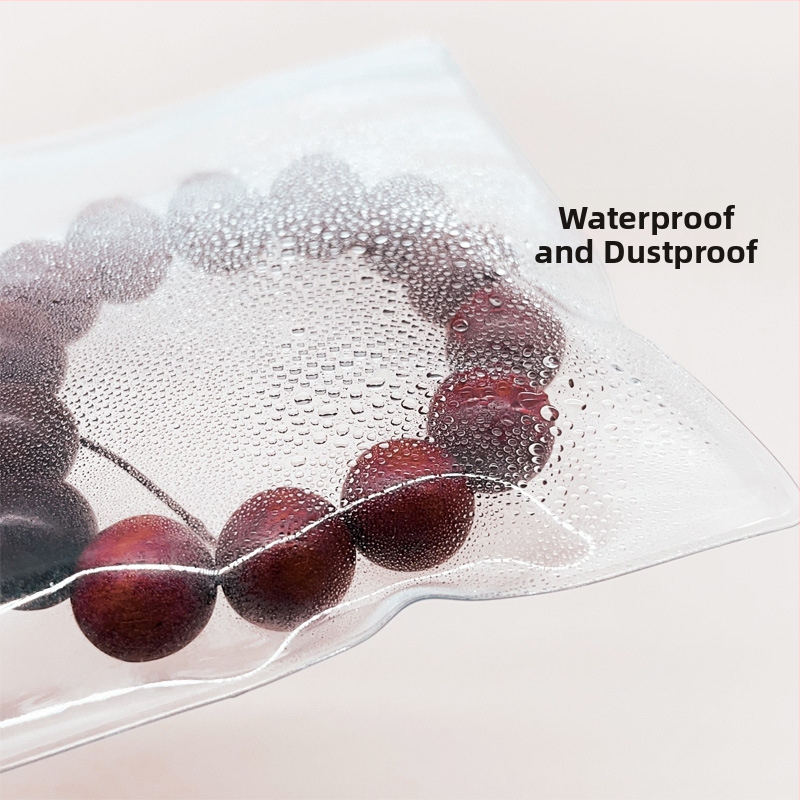 Priehľadná PVC uzatváracia taška na skladovanie náramkov a šperkov, zosilnený anti-oxidantný PVC materiál, dĺžka uzatvárania 1–1,5 cm, pôvod: Wenzhou, Zhejiang