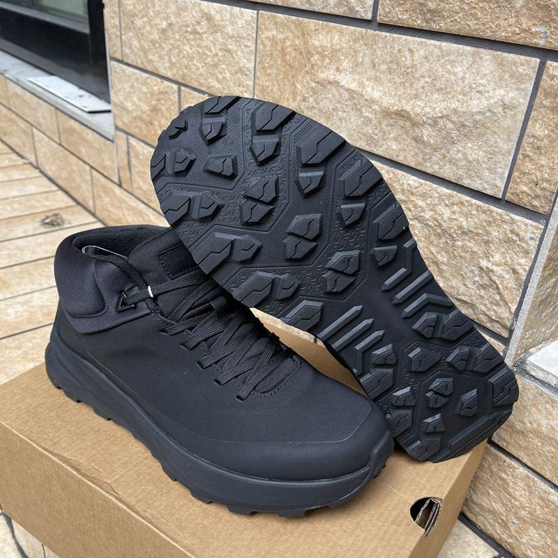 Pantofi de drumeție pentru bărbați, gleznă medie, antiderapante, rezistenți la uzură, talpă moale cu amortizare, partea superioară PU+plasă