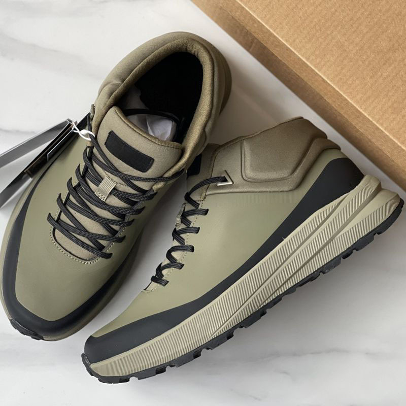 Pantofi de drumeție pentru bărbați, gleznă medie, antiderapante, rezistenți la uzură, talpă moale cu amortizare, partea superioară PU+plasă