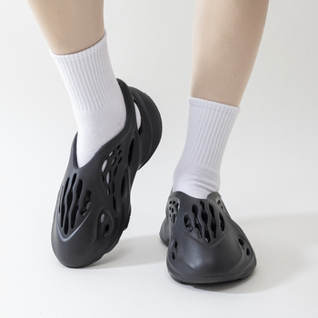 Férfi szandálok, EVA felső rész és EVA talp, légáteresztő, csúszásmentes, római Crocs stílus (60+ éveseknek)