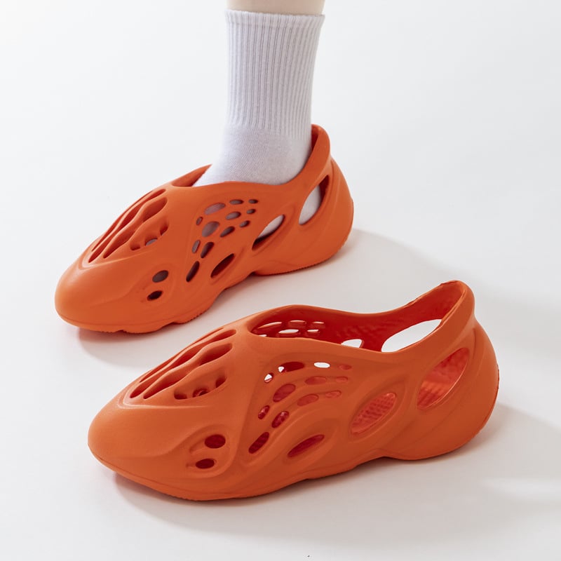 Férfi szandálok, EVA felső rész és EVA talp, légáteresztő, csúszásmentes, római Crocs stílus (60+ éveseknek)