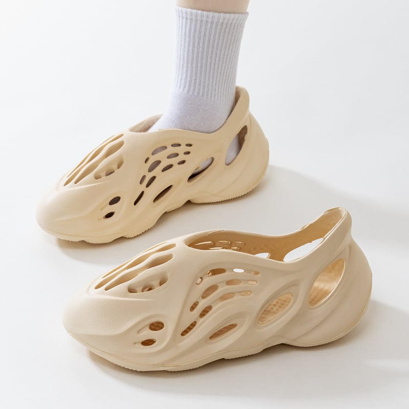 Férfi szandálok, EVA felső rész és EVA talp, légáteresztő, csúszásmentes, római Crocs stílus (60+ éveseknek)