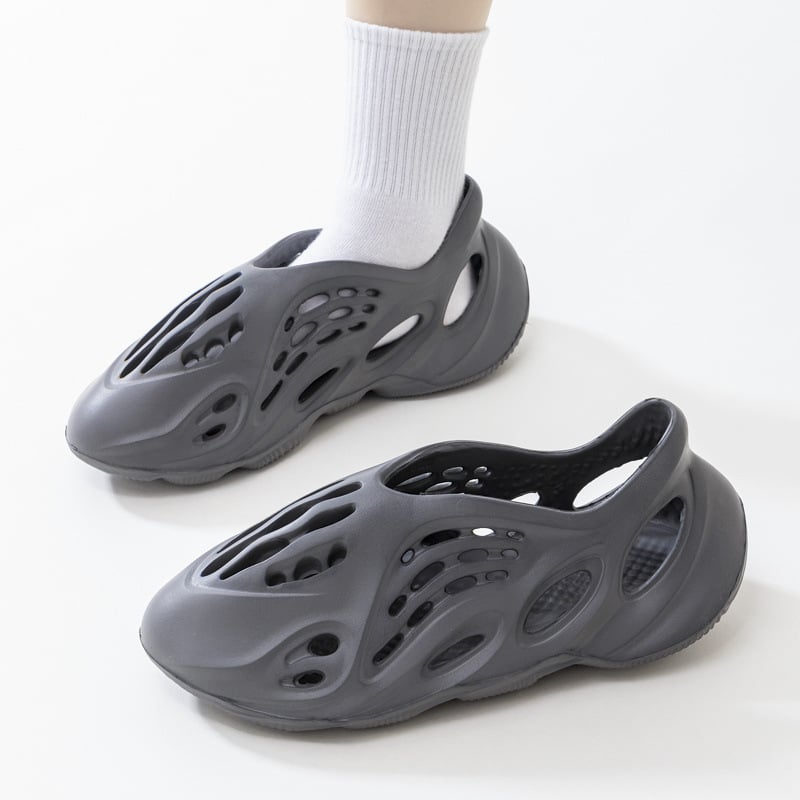 Férfi szandálok, EVA felső rész és EVA talp, légáteresztő, csúszásmentes, római Crocs stílus (60+ éveseknek)