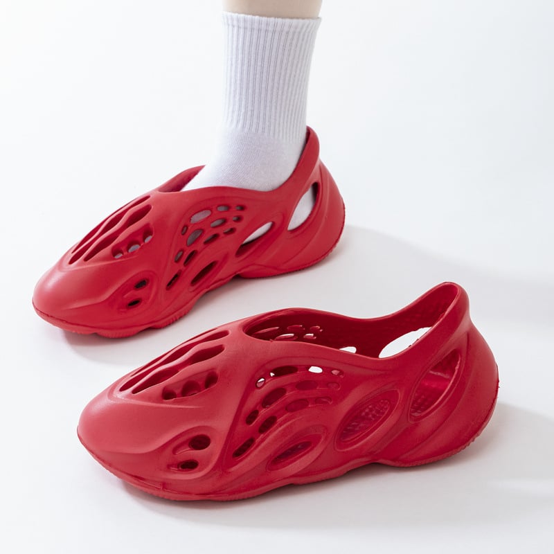 Férfi szandálok, EVA felső rész és EVA talp, légáteresztő, csúszásmentes, római Crocs stílus (60+ éveseknek)