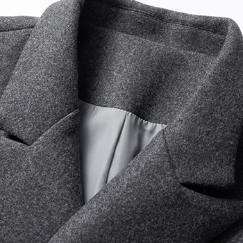 Palton Beijiang Wolf – stil european și american, lână cu păr de iepure, lungime scurtă 40-50 cm, guler tip sacou