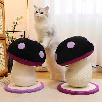 Vertikalni stup za grebanje mačaka, sisal tkanina, otporan na habanje i bez ispadanja vlakana, sladak stil, Kod proizvoda Crooked Mushroom Cat Claw Pillar