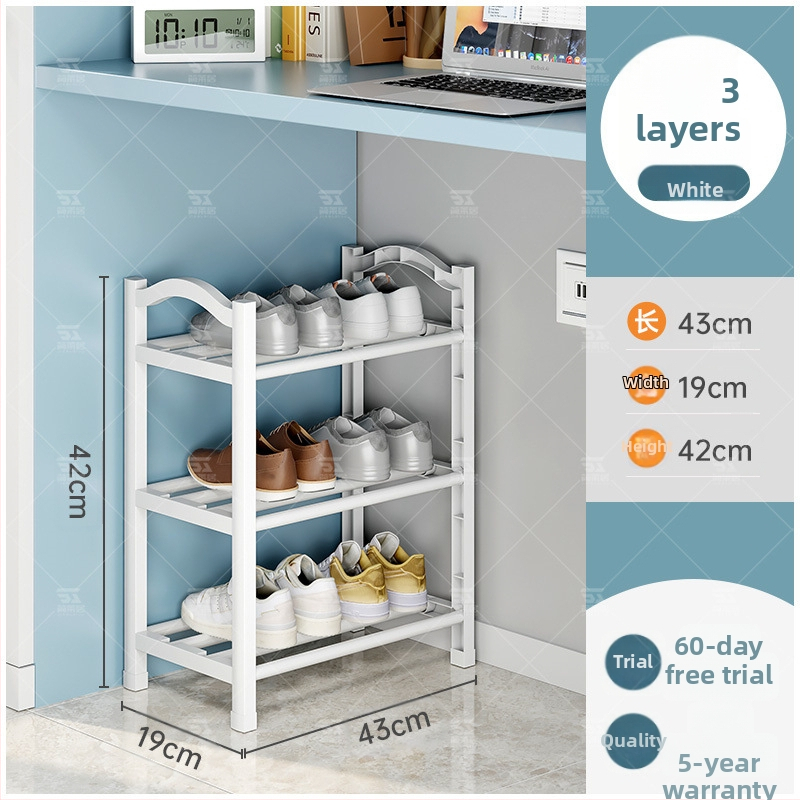 Plastový stojan na topánky Jane Laiju, 3/4/5‑poschodový, moderné viacúčelové vnútorné úložisko