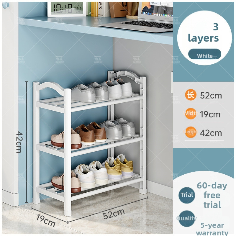 Plastový stojan na topánky Jane Laiju, 3/4/5‑poschodový, moderné viacúčelové vnútorné úložisko