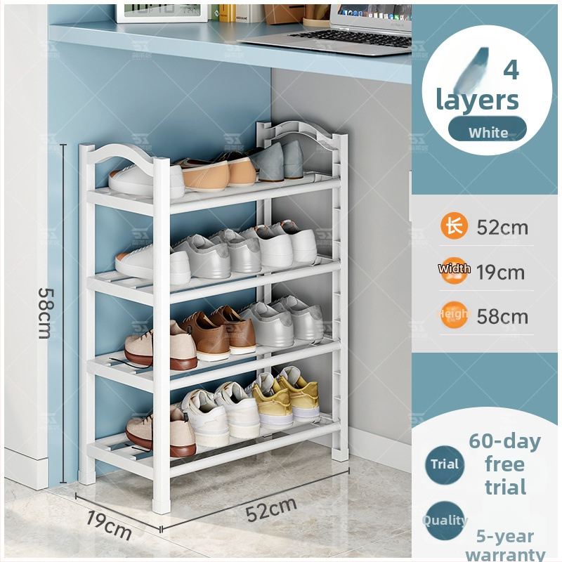 Plastový stojan na topánky Jane Laiju, 3/4/5‑poschodový, moderné viacúčelové vnútorné úložisko