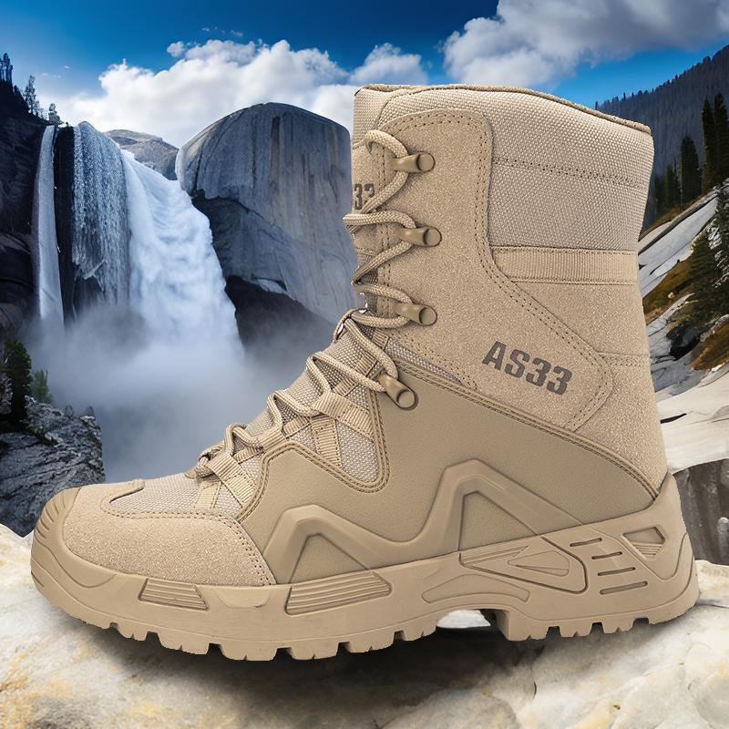 Muške planinarske tenisice: vodootporne, visoki gornji dio, protuklizna gumena potplat, gornji dio od teleće kože i Oxford platna