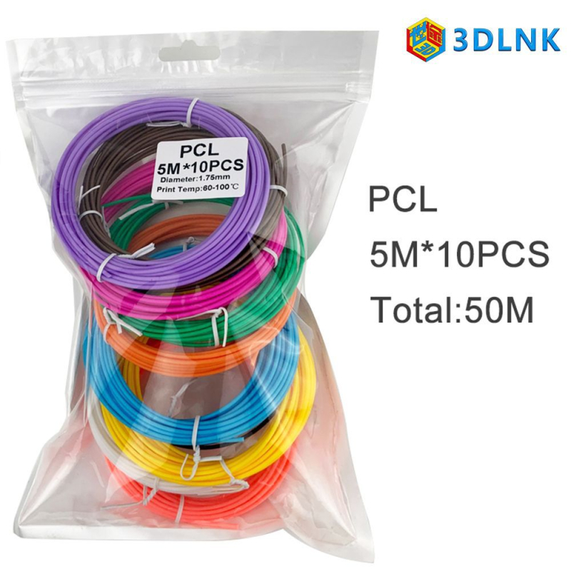 PCL filament za niske temperature 3D ispis – Materijal: PCL; Točnost ispisa: 0.75 mm; Namjena: ispis olovkom; Marka: SETOOKJ; Uvoz: Ne